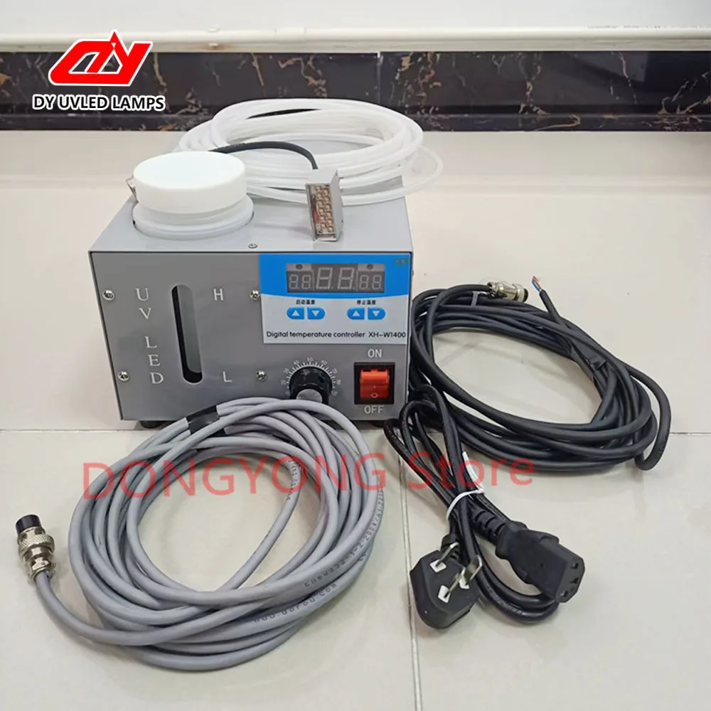 

Water cooling System UV LED Lamp UV Ink Curing light 35mm*10mm area for Drip glue/drip plastic PVC figurine Resin curing 395nm