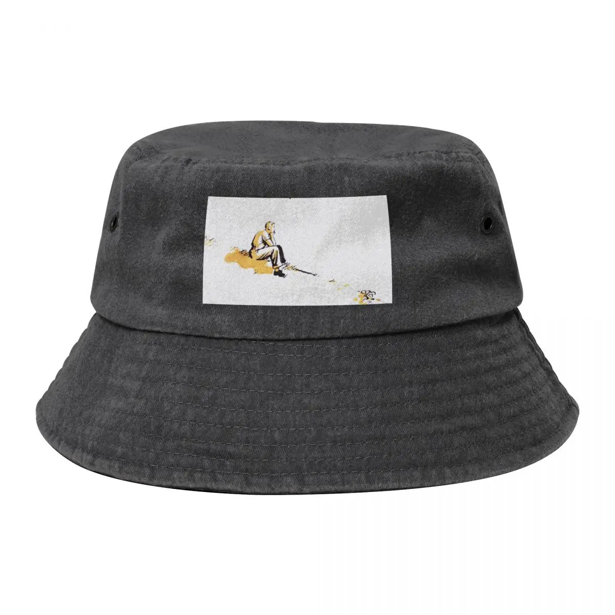 Contemplation Comic Bucket Hat beach hat Golf Hat Man Luxury Cap For Man Women's