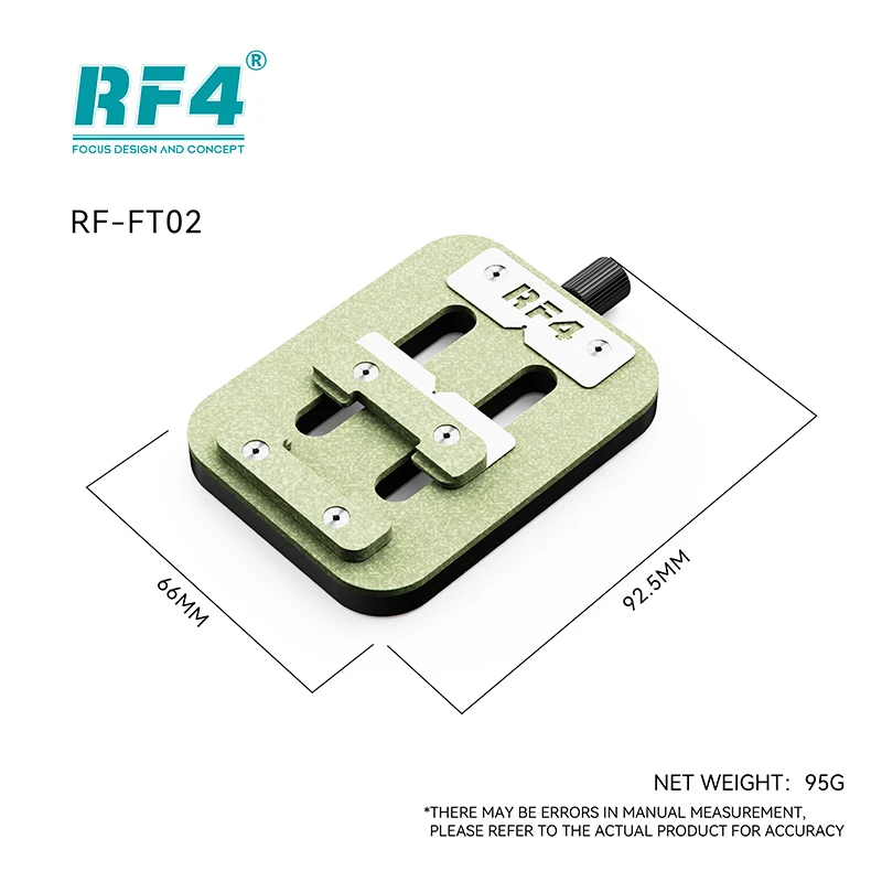 

RF4 RF-FT02 Universal PCB Repair Fixture PCB Chip Repair Soldering Clamp for Mobile Phone Chip Motherboard Repair Tools