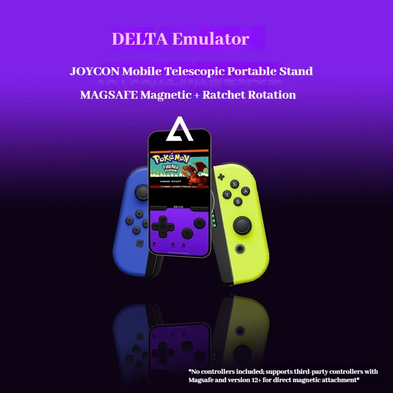 For Joycon Mobile Game Telescopic Stand Joycon gamepad Stand DELTA Emulator Game 360° Rotation Portable Magnetic XYX For Iphone