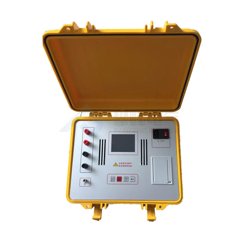 Transformer Fiberglass DC Resistance Test Instrument Rechargeable 20A Fast DC Motor Coil Direct Resistance Tester