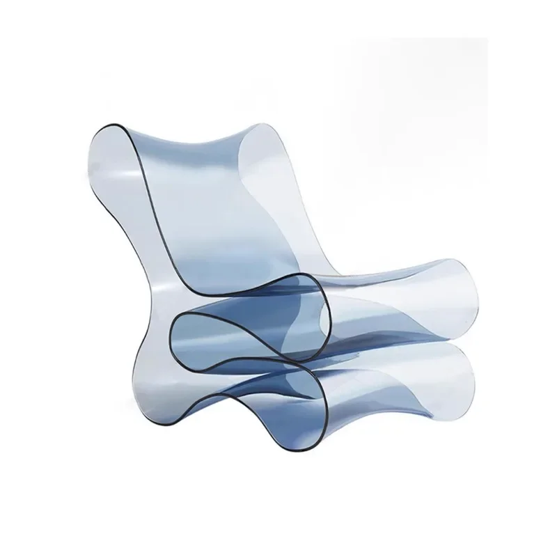A  Nordic Acrylic Noodles Leisure Chair Creative Armchair High-End  Model Chair