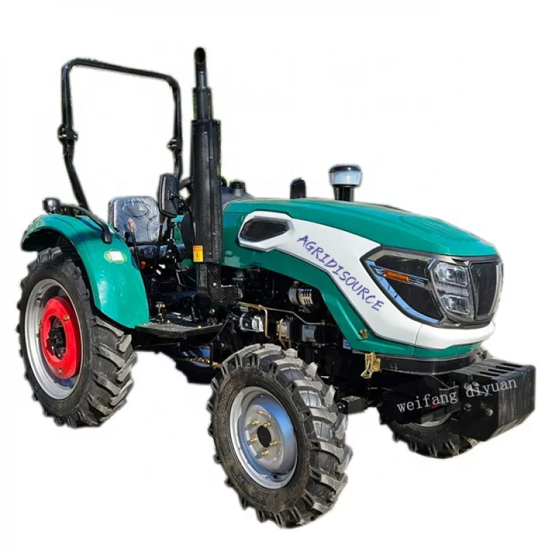 Tractor compacto portátil para granja, Tractor compacto de 60HP, 4wd, venta directa de fábrica, precio de fábrica de China, accesorios de Tractor Plc, Pto Engi