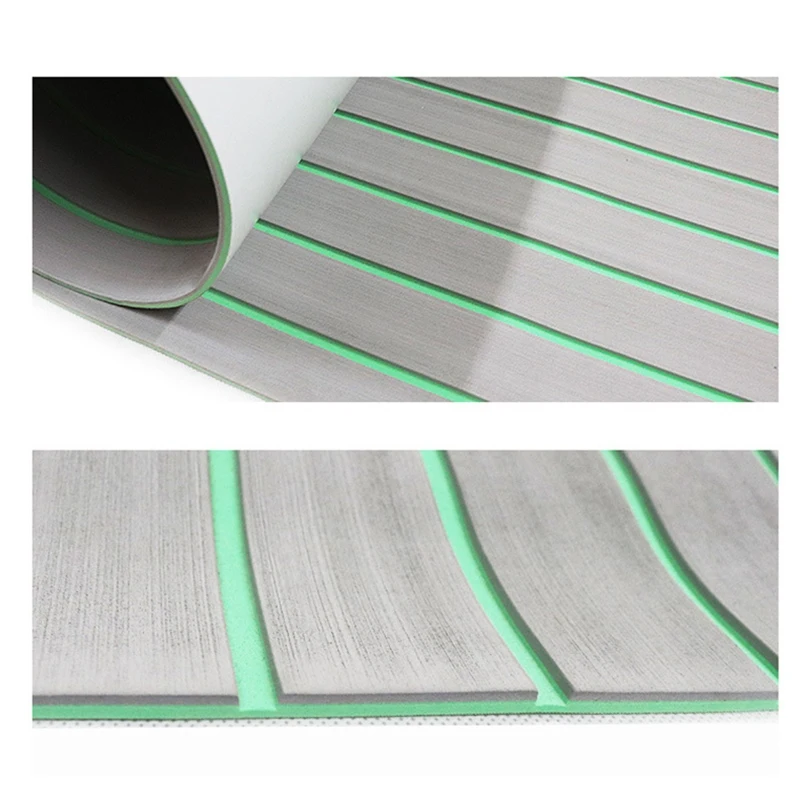 2400X450x6mm EVA Foam Boat Marine Flooring Non-Skid Self Adhesive Marine Boat Deck Mat Decking Sheet Striped Yacht Mat