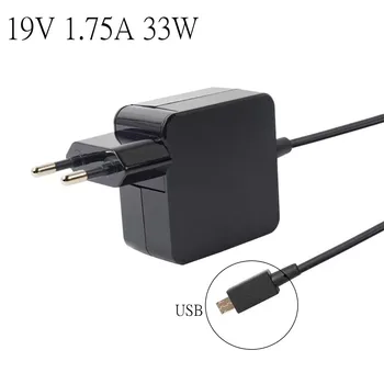 Adaptador de corriente para cargador de ordenador portátil, Micro USB, 19V, 1,75a, 33W, para Asus Eeebook X205T X205TA TP200S E202 E202SA E205SA A3050 1