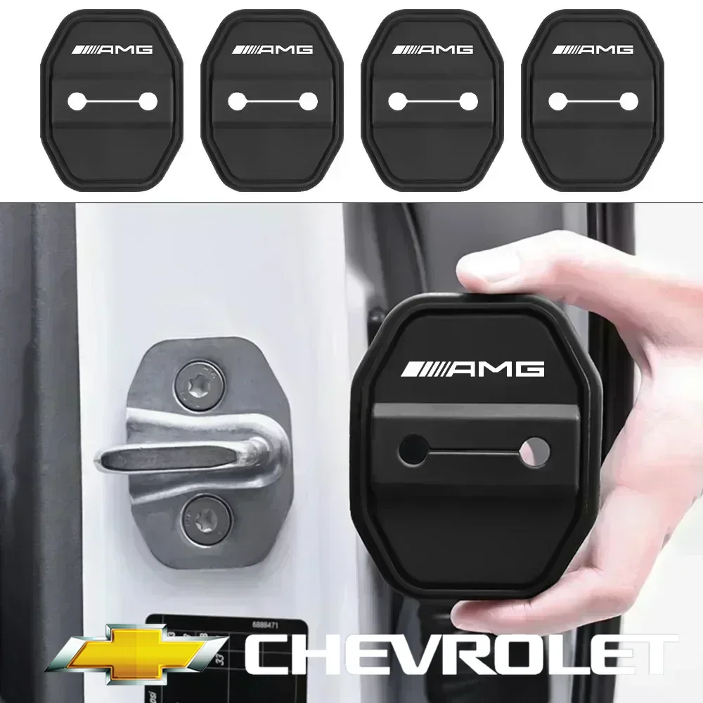 

2/4Pcs Car Door Lock Anti-collision Silicone Cover for Mercedes Benz B/C/E Class A Class C200L GLC GLK CLA GLA AMG accessories