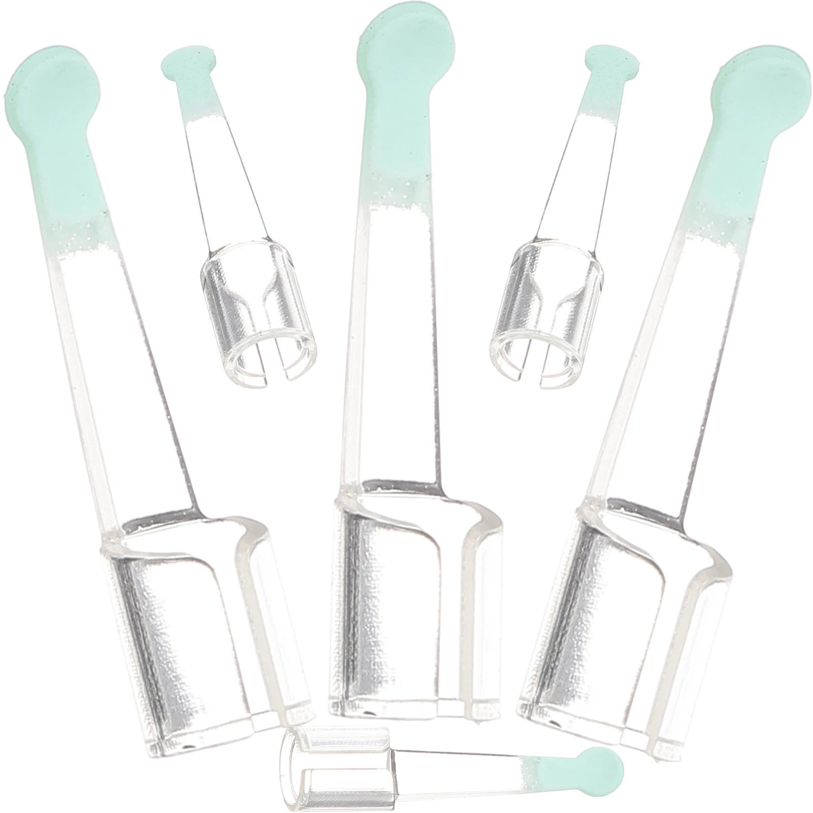 6pcs Ear Spoon Head Accessories 3 0MM 3 9MM Visible Earwax Removal Replacement Tips Spoons Silicone Comfortable Clean Tool Wax