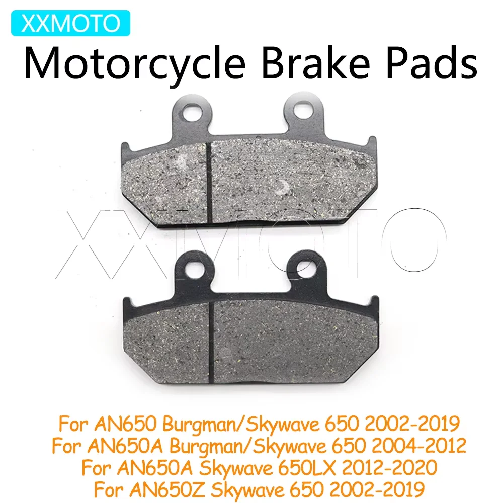 For AN650 Burgman Skywave 650 LX AN 650A 650Z 2002-2014 2015 2016 2017 2018 2019 2020 Motorcycle Rear Brake Pads Accessories