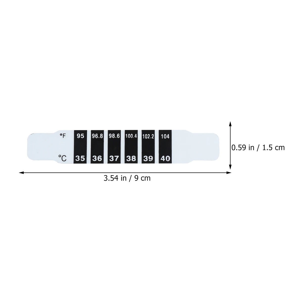 

10 Pcs LCD Temperature Sticker Body Meter for Forehead Liquid Crystal Thermometer