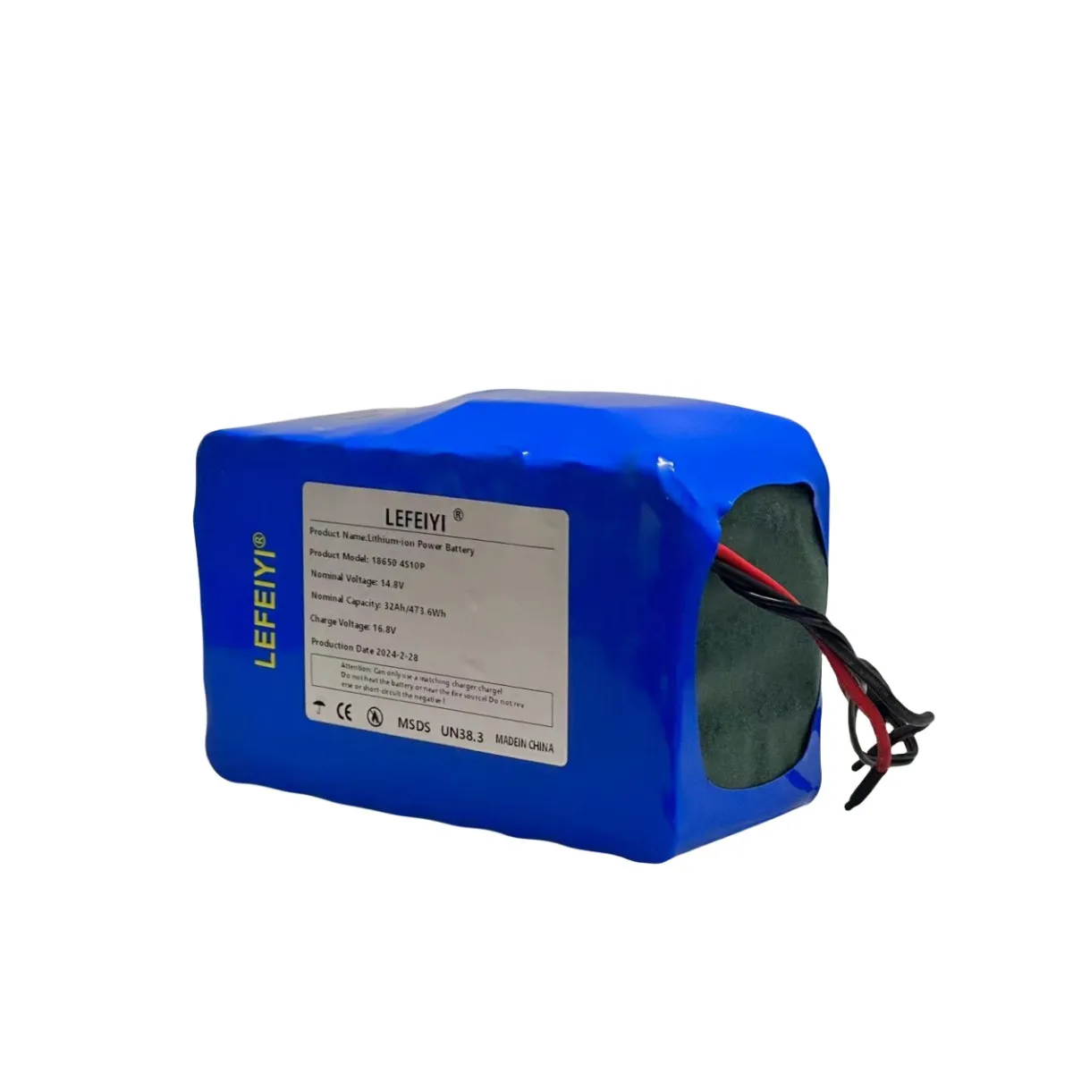 (4S10P)14.8V 32Ah 18650 lithium battery high capacity battery pack with BMS