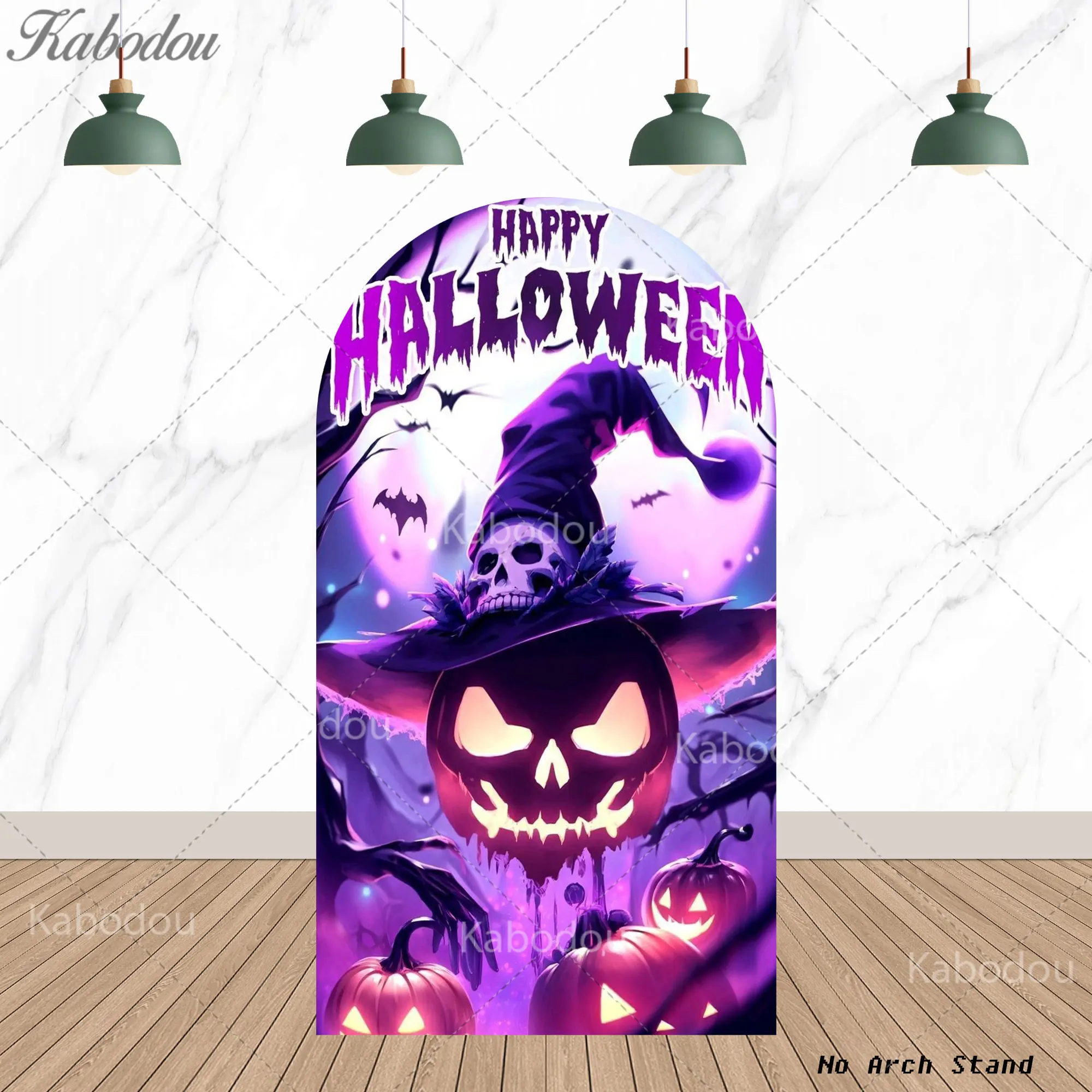 كابوس قبل عيد الميلاد قوس خلفية سعيد هالوين موضوع حفلة عيد ميلاد زينة في الهواء الطلق خلفية التصوير الدعائم