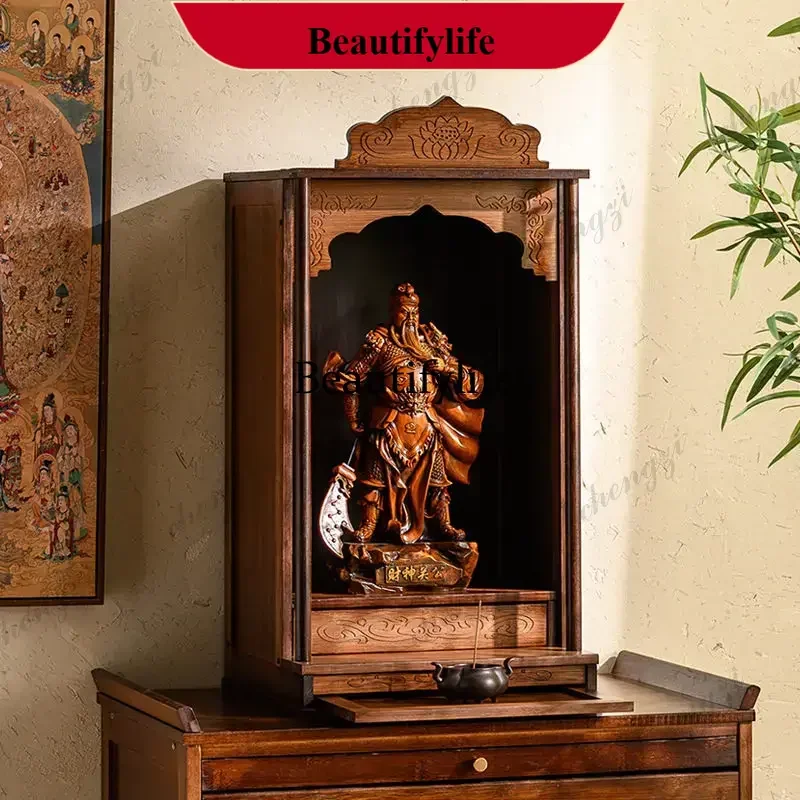 Nanzhu Household Buddhist Shrine Stand Cabinet Simple Guanyin Buddha God of Wealth Offering Table Incense Case Offering Cabinet