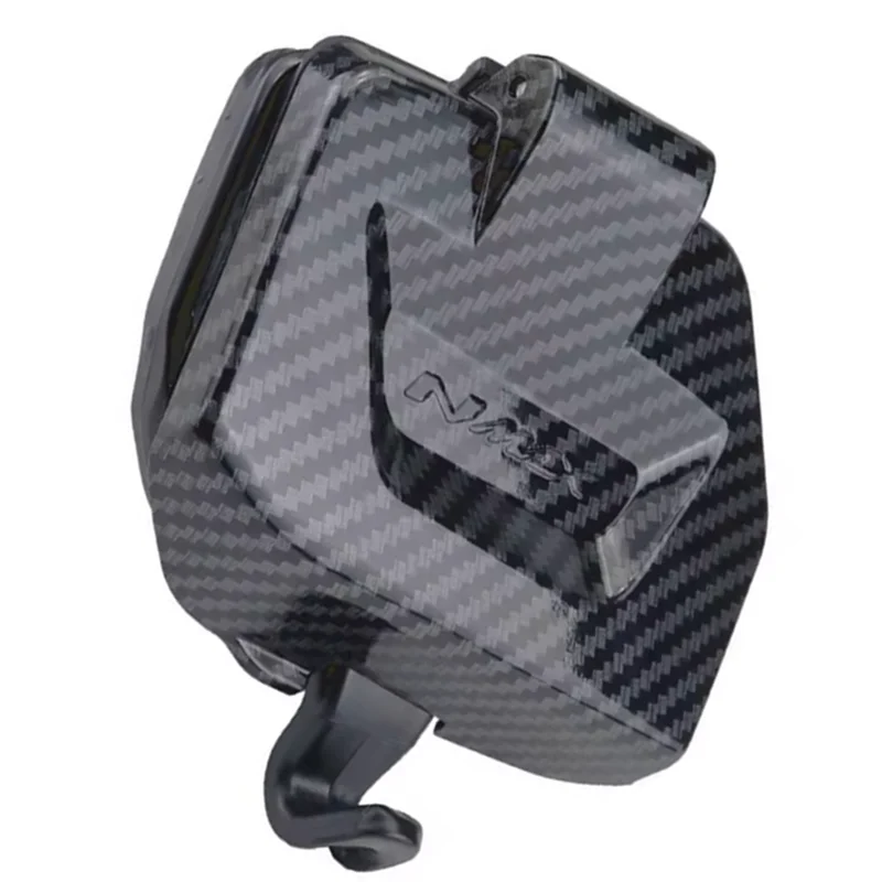Tool Box Storage Cover Lid For Motorbike Carbon Fiber Waterproof Side Pocket For NMAX V3 NMAX155 2025 NMAX