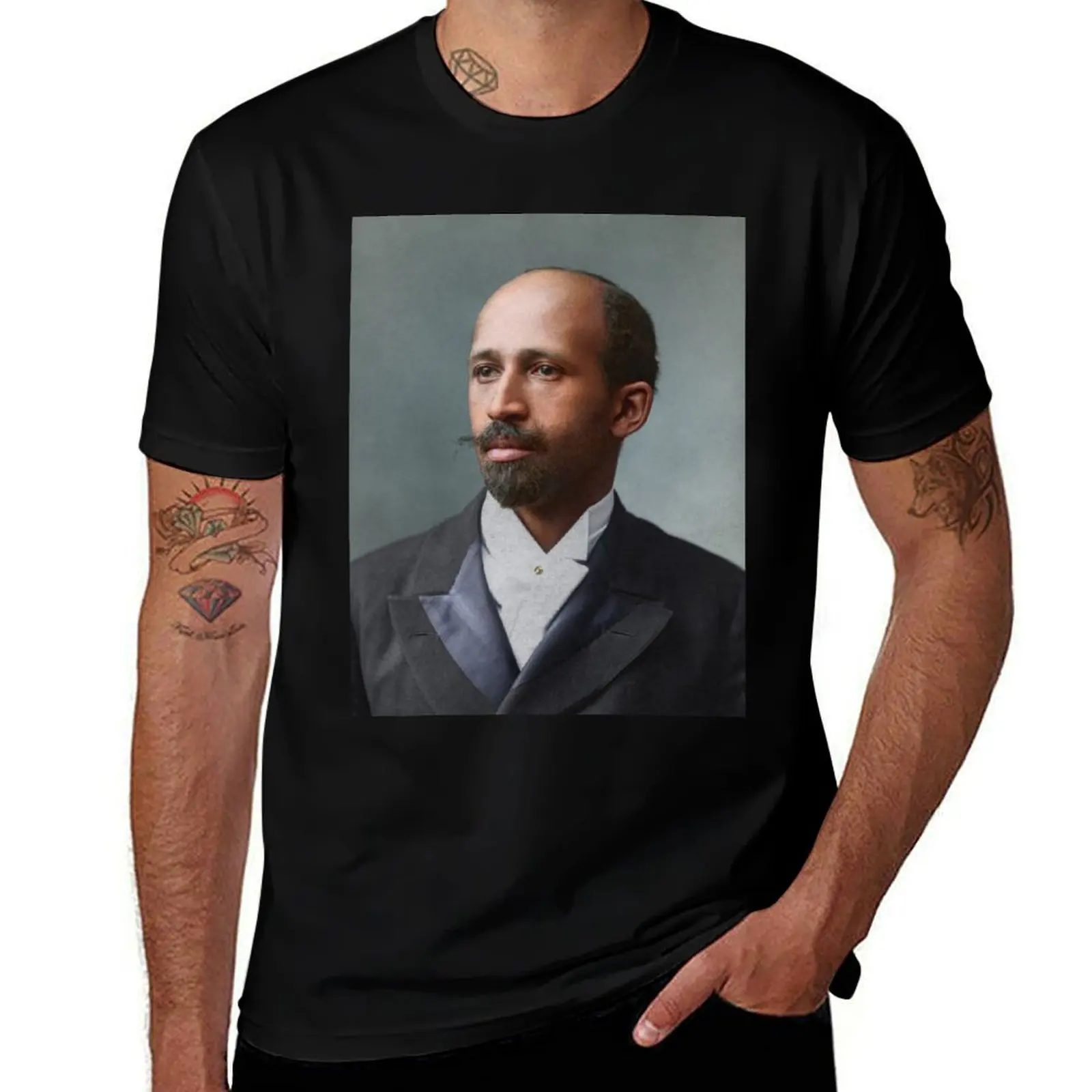 W.E.B Du Bois, co-founder of NAACP, in 1907 T-Shirt Plus Size Simple Casual Top T-Shirt
