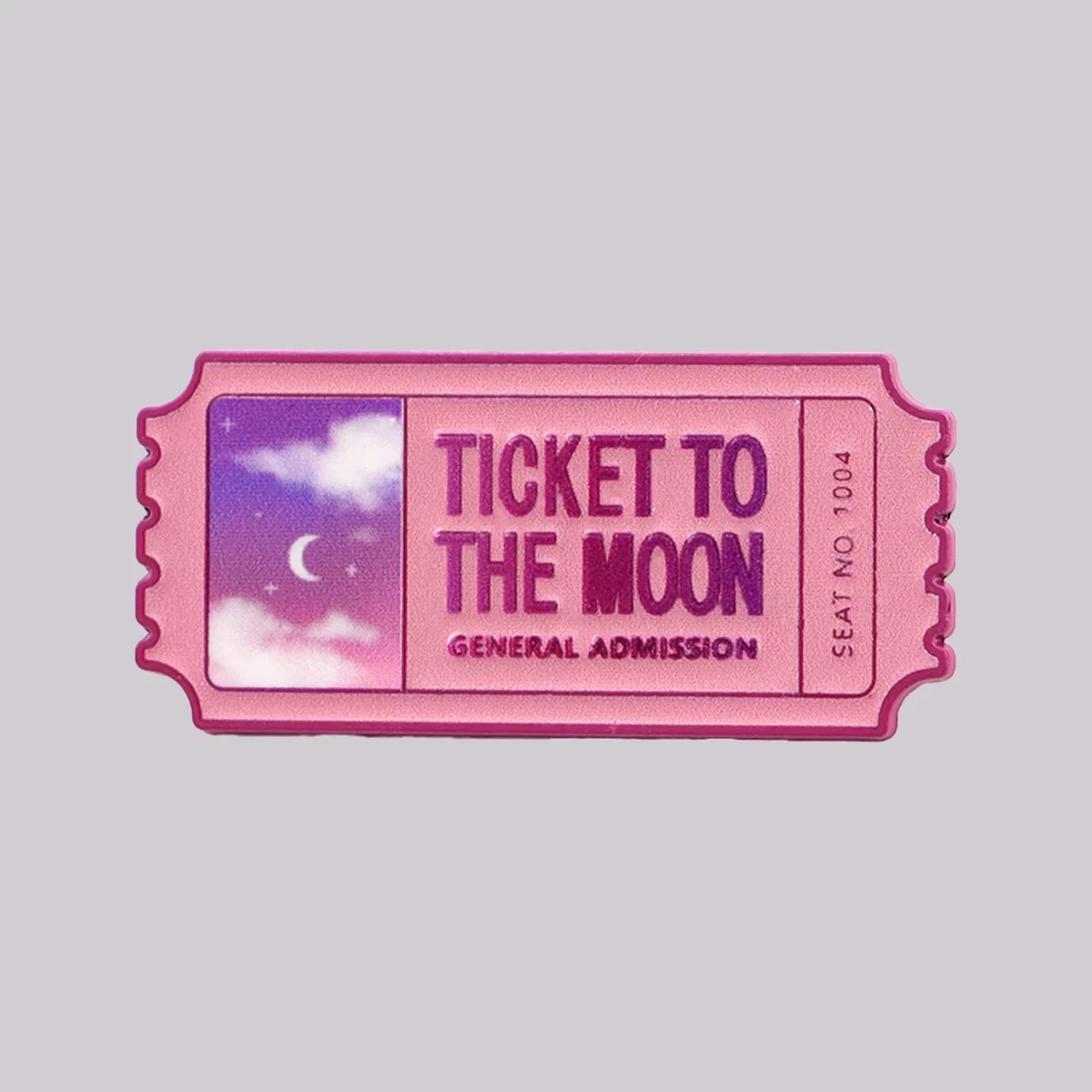 Moon Ticket Lapel Pins for Backpacks Kawaii Brooches for Women Enamel Pin Fashion Jewelry Accessories Friends Gift