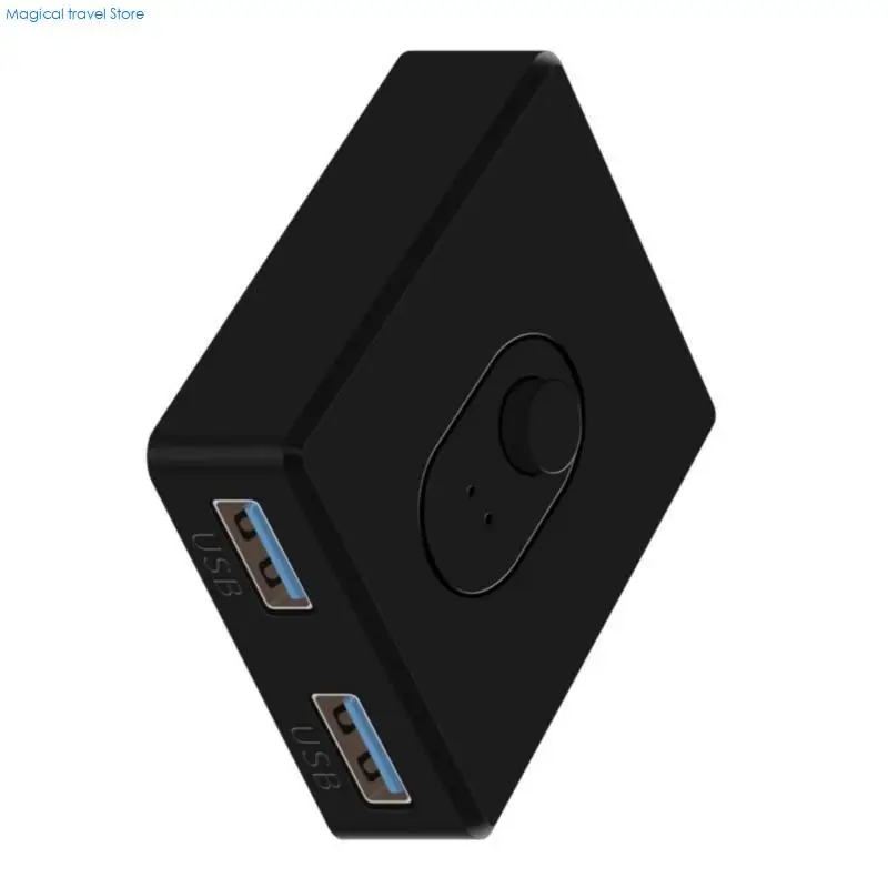 N2UB USB2.0 Switcher Selector Bi-Directional USB Switcher 2 in 1 Out /1 in 2 Out Switcher for 2 Computer Share Keyboards