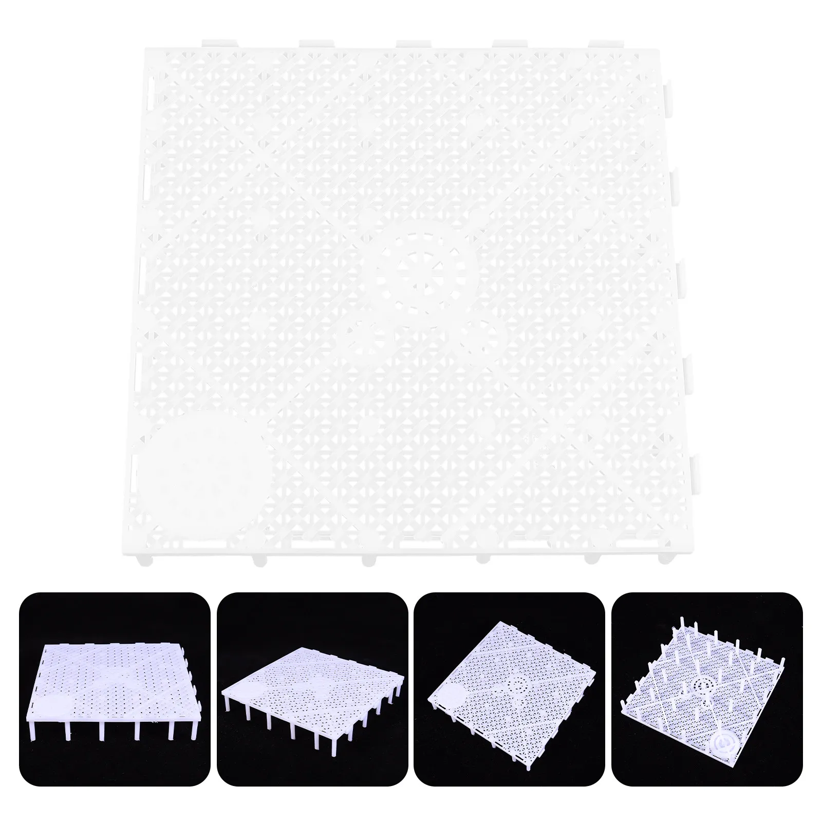 10Pcs Fish Tank Filtering Board Aquarium Isolation Plate Dense Hole Design Easy Bottom Mud Layout Splicing Expansion Support