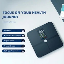 Smart Scale Pro Digital Bathroom Scale Bluetooth Measurements Including Weight Heart Rate Body Fat