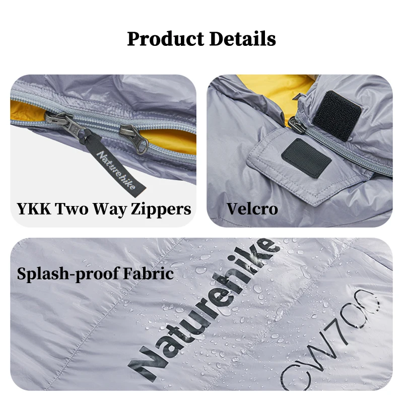 Naturehike CW700 Sleeping Bag Ultralight Winter Duck Down Sleeping