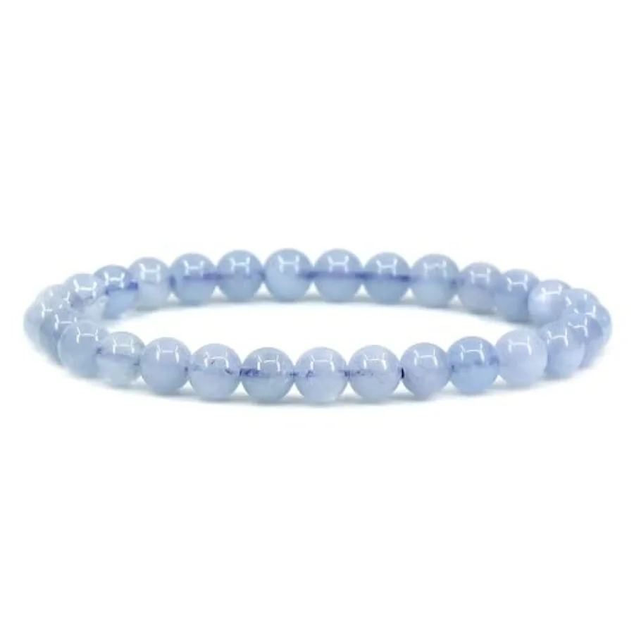 

Handmade Natural Healing Gemstone 6mm Round Beads Stretch Crystal Bracelet 7 Inch Unisex