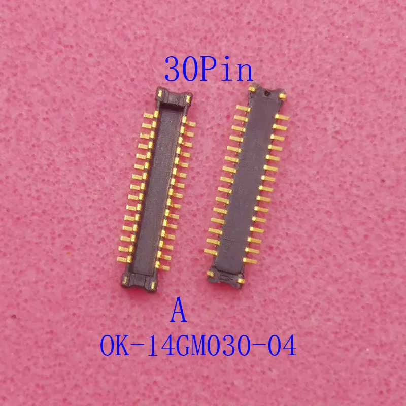 10-100Pcs Board To Board Connector FPC Contact Jack Plug For OK-14F030-04 OK-14GM030-04 0.4mm Pitch 30 Pins