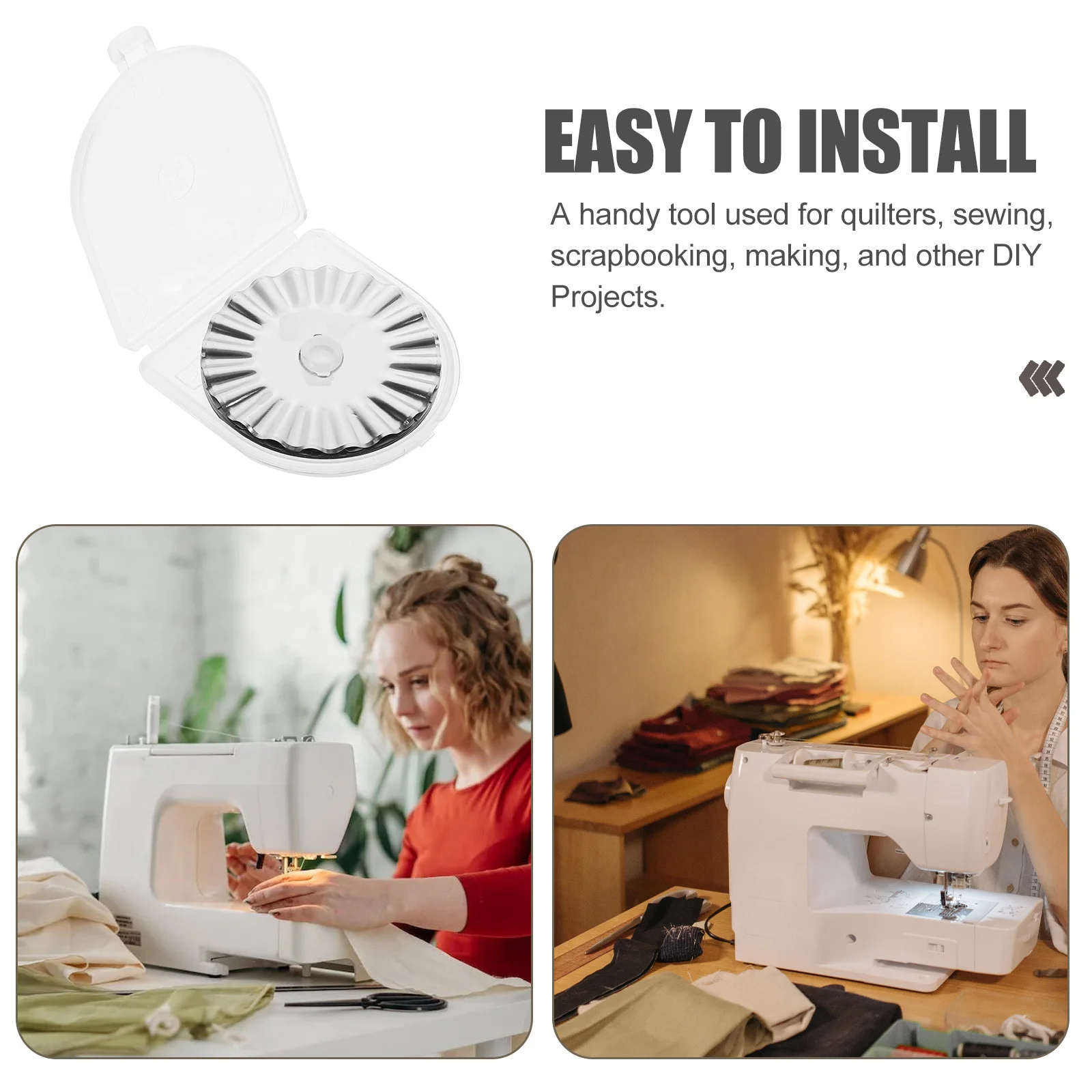 Cuchillas de repuesto para cortador rotativo, herramienta de corte de papel para tela acolchada de 45mm, accesorios para manualidades de álbum de recortes, 10 Uds.