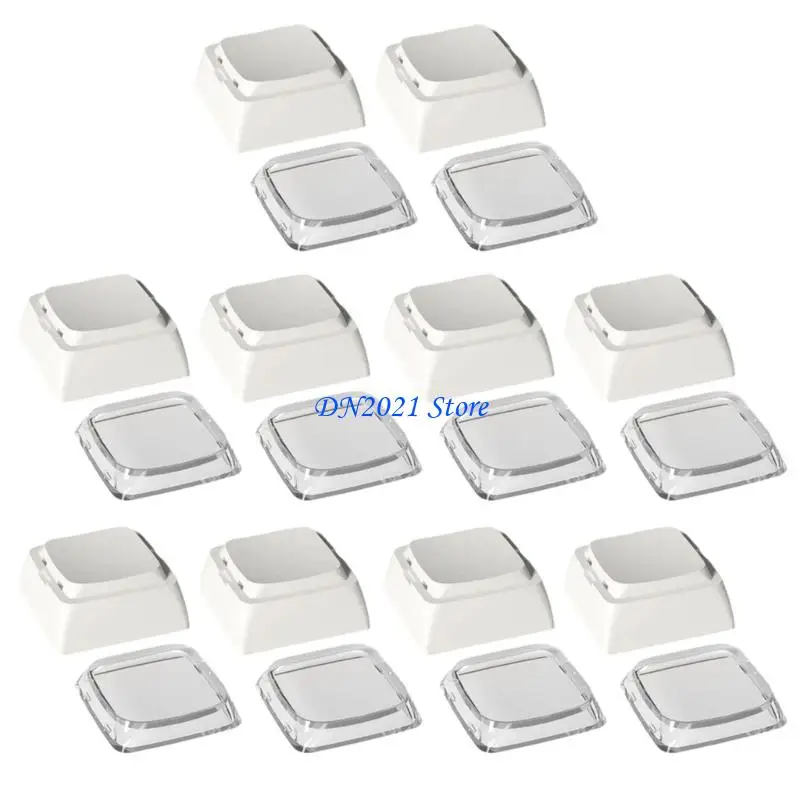 F3KE 10Pcs Blank DIY Keycap Mechanical Keyboards 1U XDA Profile No Print Keycap Set for MX Switches