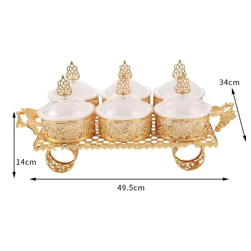 for Wholesale eco-friendly simple bamboo cake tray set candy bowl dried fruit snack tray