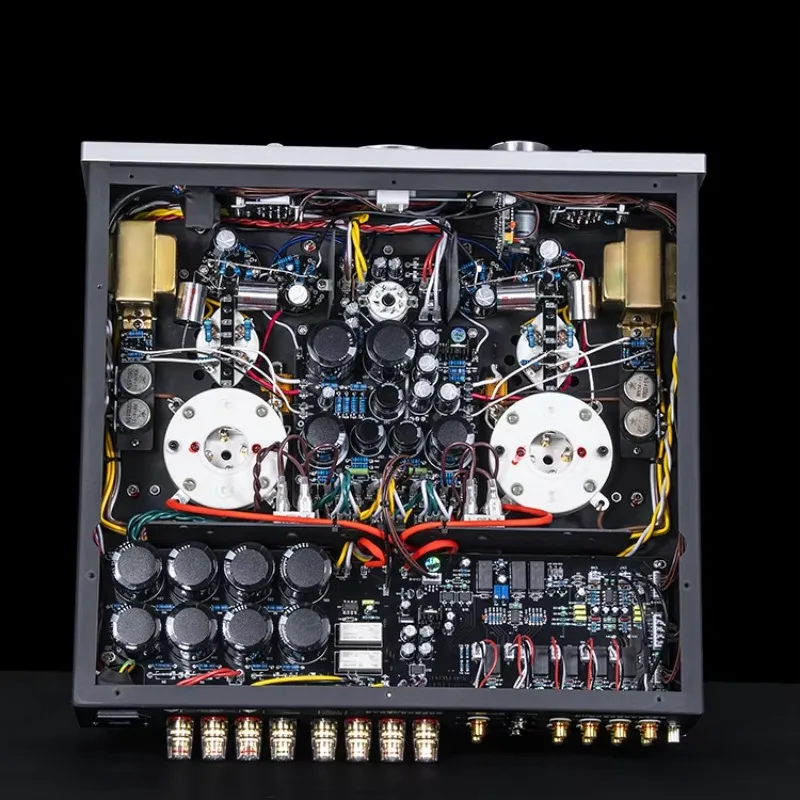 MUZISHARE R100 المهنية عالية الطاقة فئة أ مُضخّم صوت 300B إلى 845B Hifi استقبال ومكبر للصوت #5