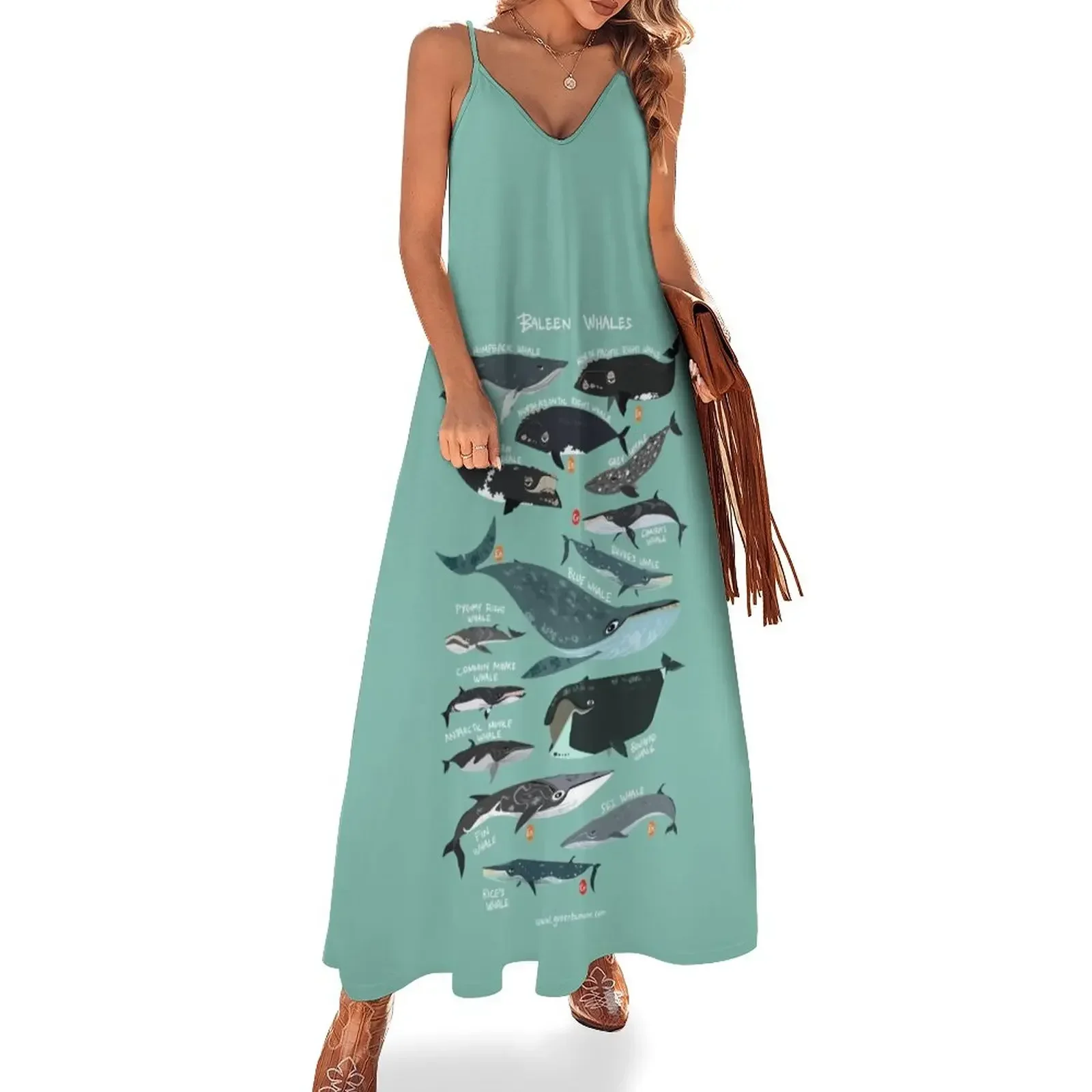 Baleen Whales Sleeveless Dress long sleeve dress Aesthetic clothing Women's dress