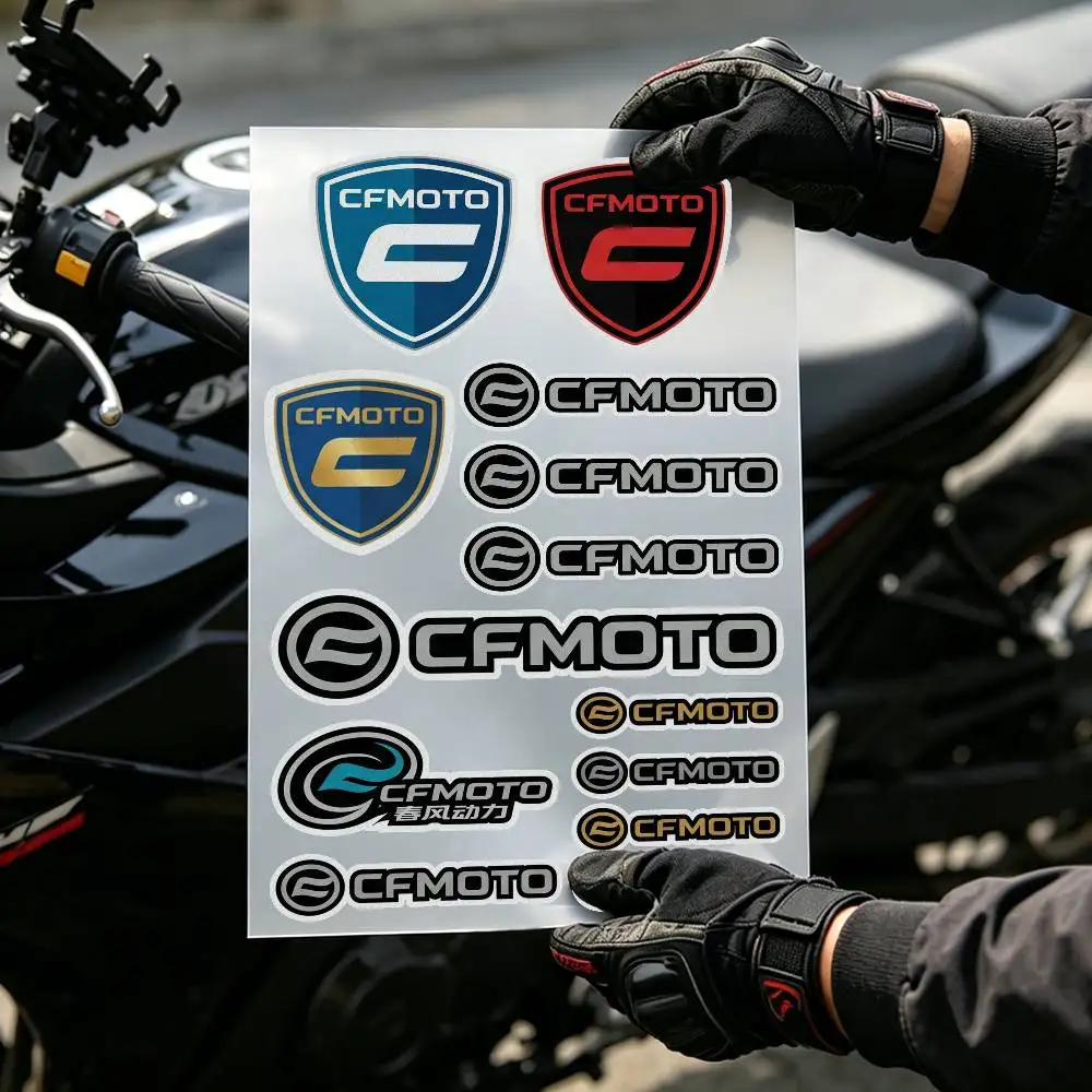 For CFMOTO Motorcycle Reflective Decal Safety Sticker for Helmet Car Bike Durable Self-Adhesive  Gift for Rider