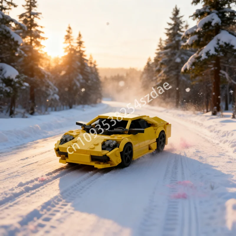 

392pcs MOC Lamborghiniesed Murcielago City Champions Supercar Model Building Blocks Assemble DIY Toys Brick Christmas Gift Kids