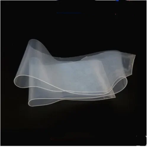 0.1mm/0.2mm/0.3mm/0.5mm/0.8mm Top Quality Silicone Rubber Sheet 500mm Width 500mm Length Transparent Silicone Film