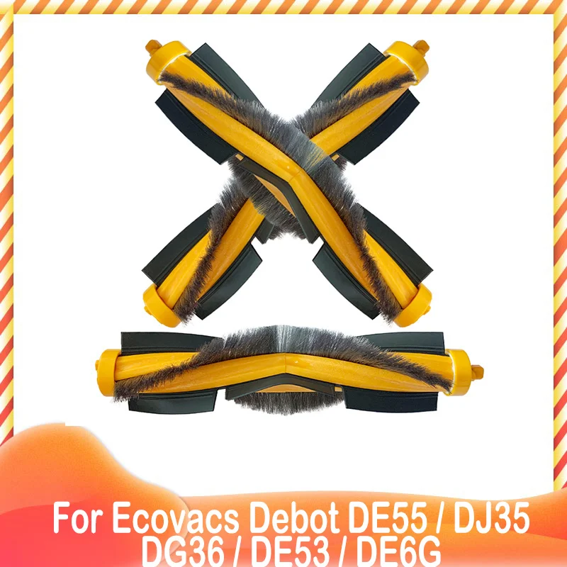 Main Roller Brush Replacement for Ecovacs Debot DE55 / DJ35 / DG36 / DE53 / DE6G  Robotic Vacuum Cleaner Spare Parts