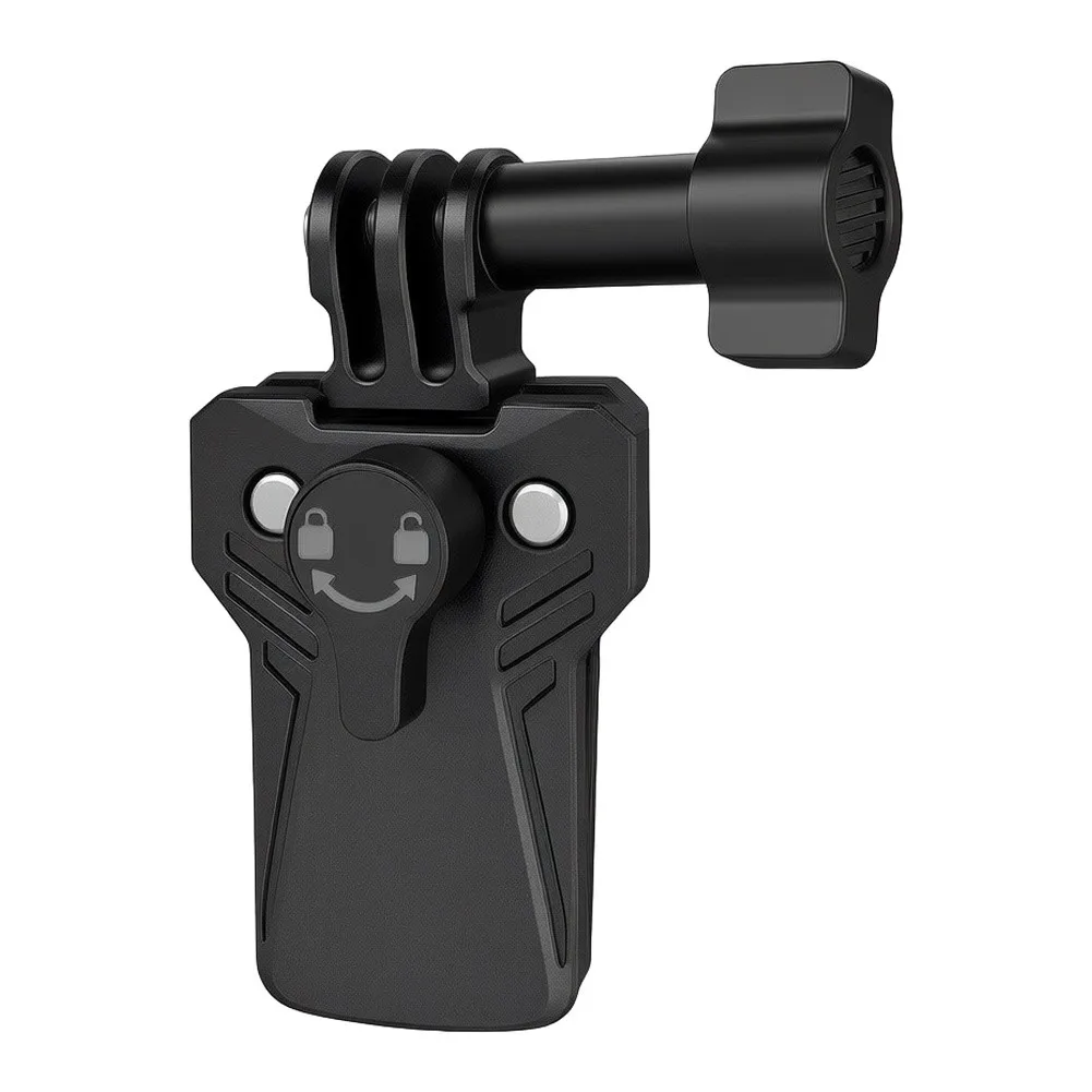 Motorcycle Windshield Clip Mount for Insta360 and For DJI Action Cameras Zinc Alloy 180 Degree Rotation Design
