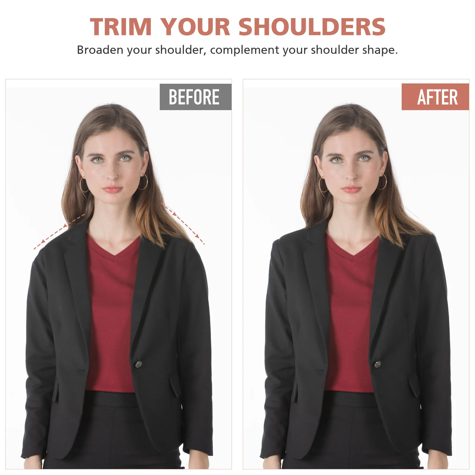 

Silicone Shoulder Pads for Women 3 Pairs Invisible Non Slip Adhesive Pads for Blouses Tops Jackets Enhanced Shoulder Shape