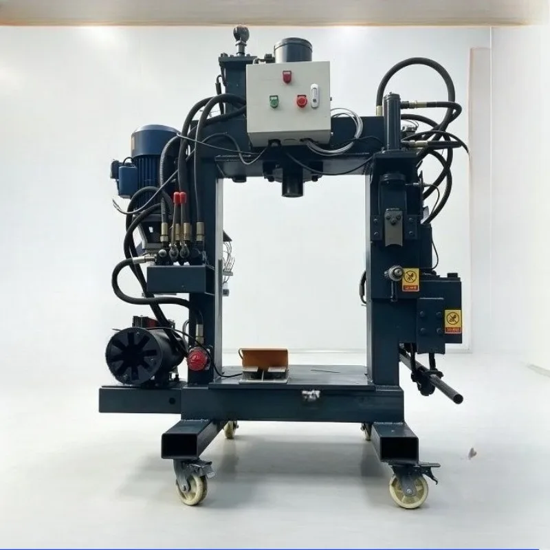 

New Ram-Type Hydraulic Press Gantry Scrap Motor Copper Dismantling Electric Hydraulic Press With Crushing Roller