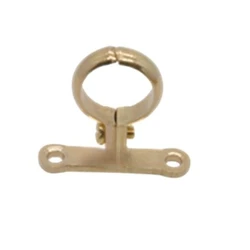 Fit 15 22 28 35 42 54mm OD Tube Brass Polishing Pipe Clamp Bracket Clip Support Hanger Fixed Plumbing Water With Base