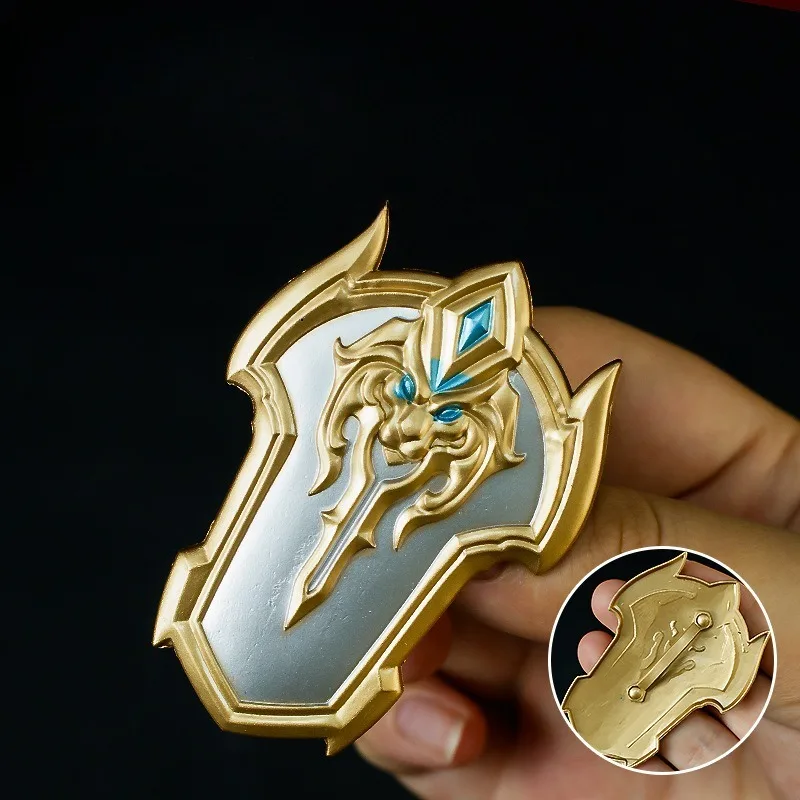 Arthur Shield – modèle de dessin animé en alliage, 6cm, artisanat, décoration de bureau, Collection de périphériques de jeu, cadeaux de Festival exquis, jouets pour enfants, nouvelle collection