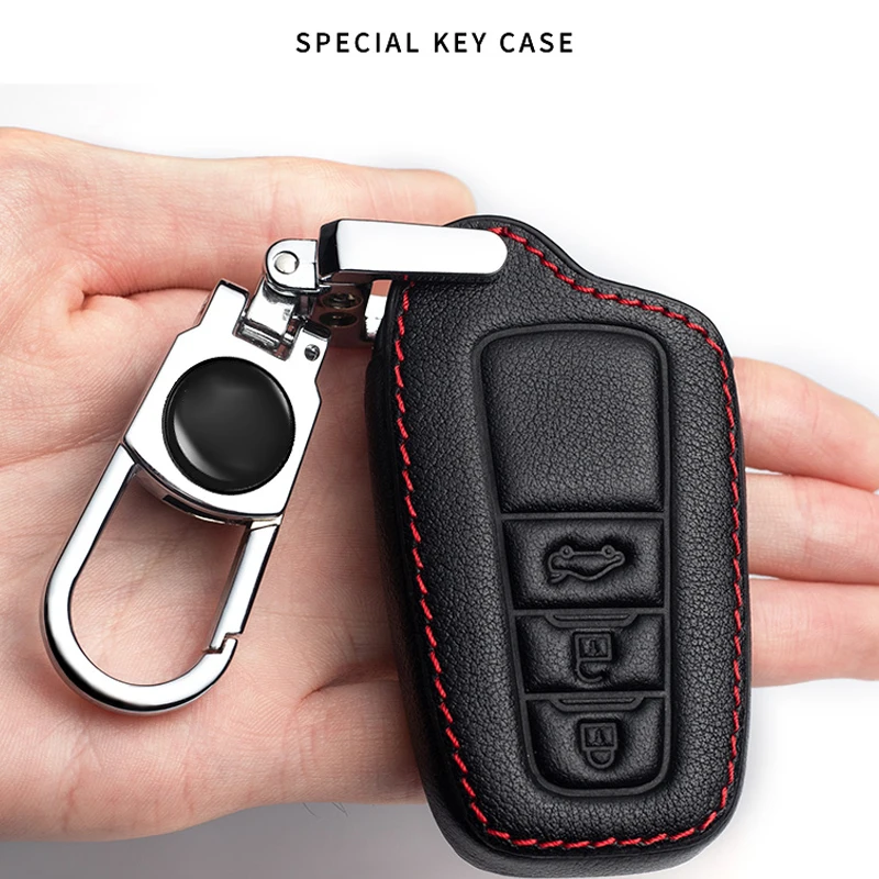 2023 nuovo portachiavi per auto di fascia alta adatto per Toyota Corolla Key Cover Ralink Camry RV4 Highlander CHR accessori per auto in pelle