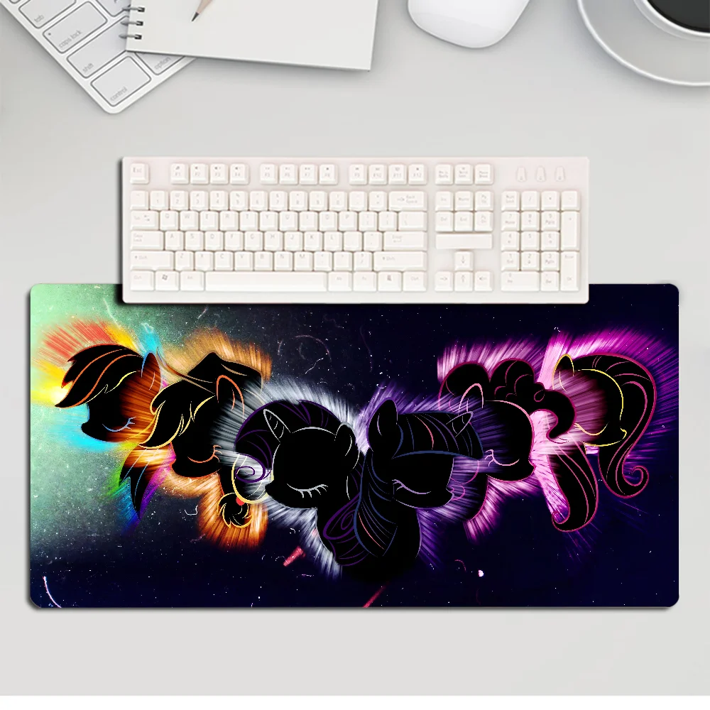 Cartoon My L-Little P-Pony Mousepad Large Gaming Mouse Pad LockEdge Thickened Computer Keyboard Table Desk Mat