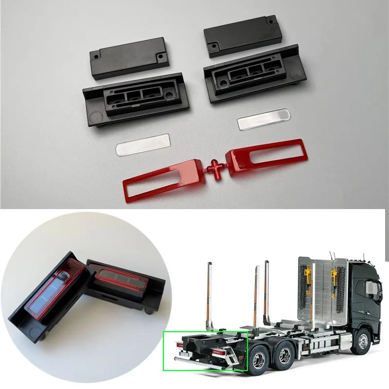 

1 Set Plastic Taillight Lamp Housing for 1/14 Tamiya RC Truck Car VOLVO FH16 56360 Diy Parts Toys