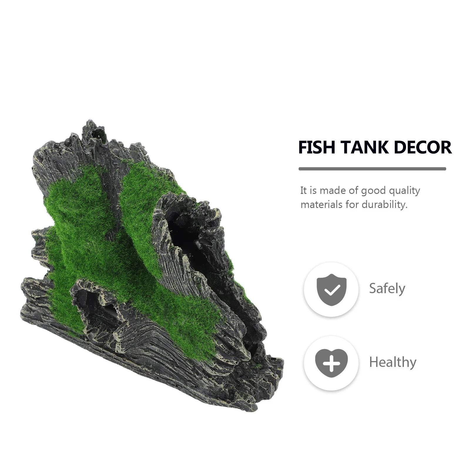 

1pc Crystal Shrimp Cave Resin Aquarium Fish Tank Ornament Tree Stump Decor Fish Tank Ornament For Freshwater Saltwater Pets