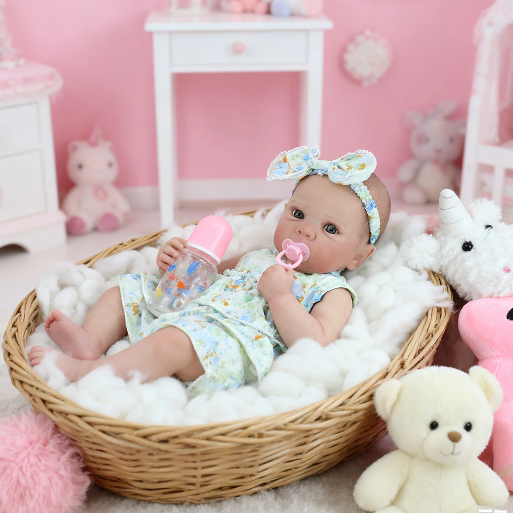 19 Polegada bettie reborn silicone completo vinil boneca do bebê menina lavável recém-nascido boneca 3d pintado pele bebe reborn brinquedos presentes de natal