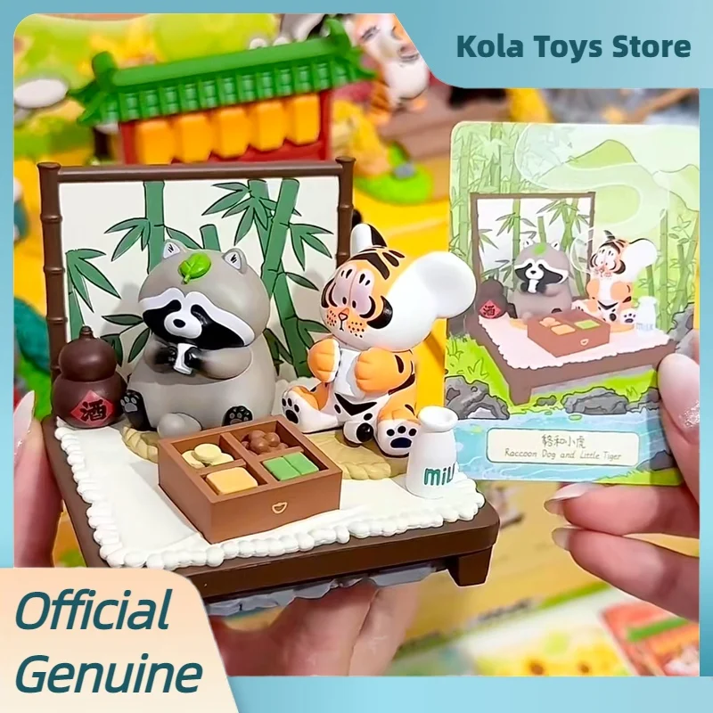 النمر الصغير وأرفقائه سلسلة صندوق أعمى أنا لست الدهون النمر صندوق غامض لطيف جمع الحلي تمثال دمى الاطفال هدية #4