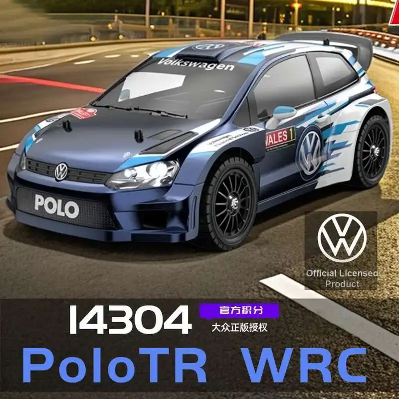 

HYPER MJX 1/14 Brushless 14304 Remote Control Car POLO R WRC Hydraulic Metal Chassis High-Speed Rally Car Off-Road Vehicle RTR.
