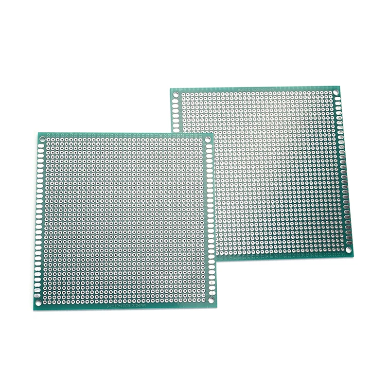 2 Stück doppelseitige Universal-Leiterplatten mit 2,54 mm Rastermaß, Größe 10x10 cm, für den Elektronikkomponentenmarkt – Detail 2