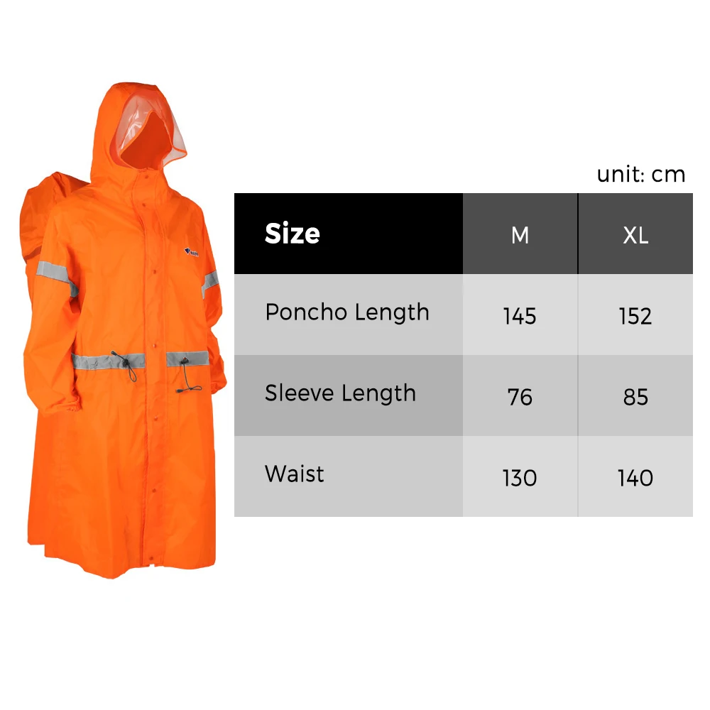 Poncho impermeable reflectante para pesca con capucha y mangas - imagen 4