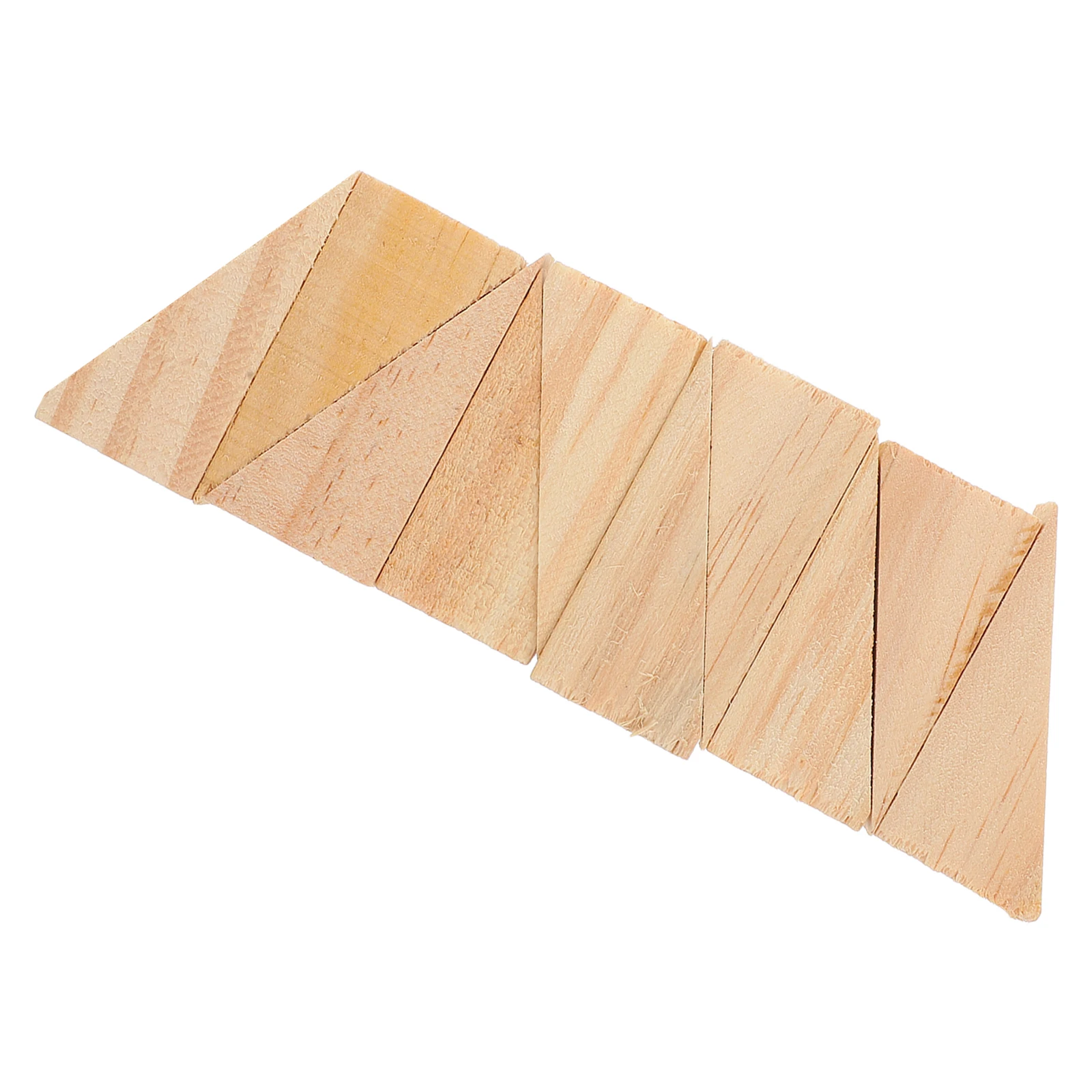 

10 Pcs Wooden Wedge Stop Non-slip Stable Firm Material Easy Installation Versatile Use Home Furniture Leg Footpad Wooden