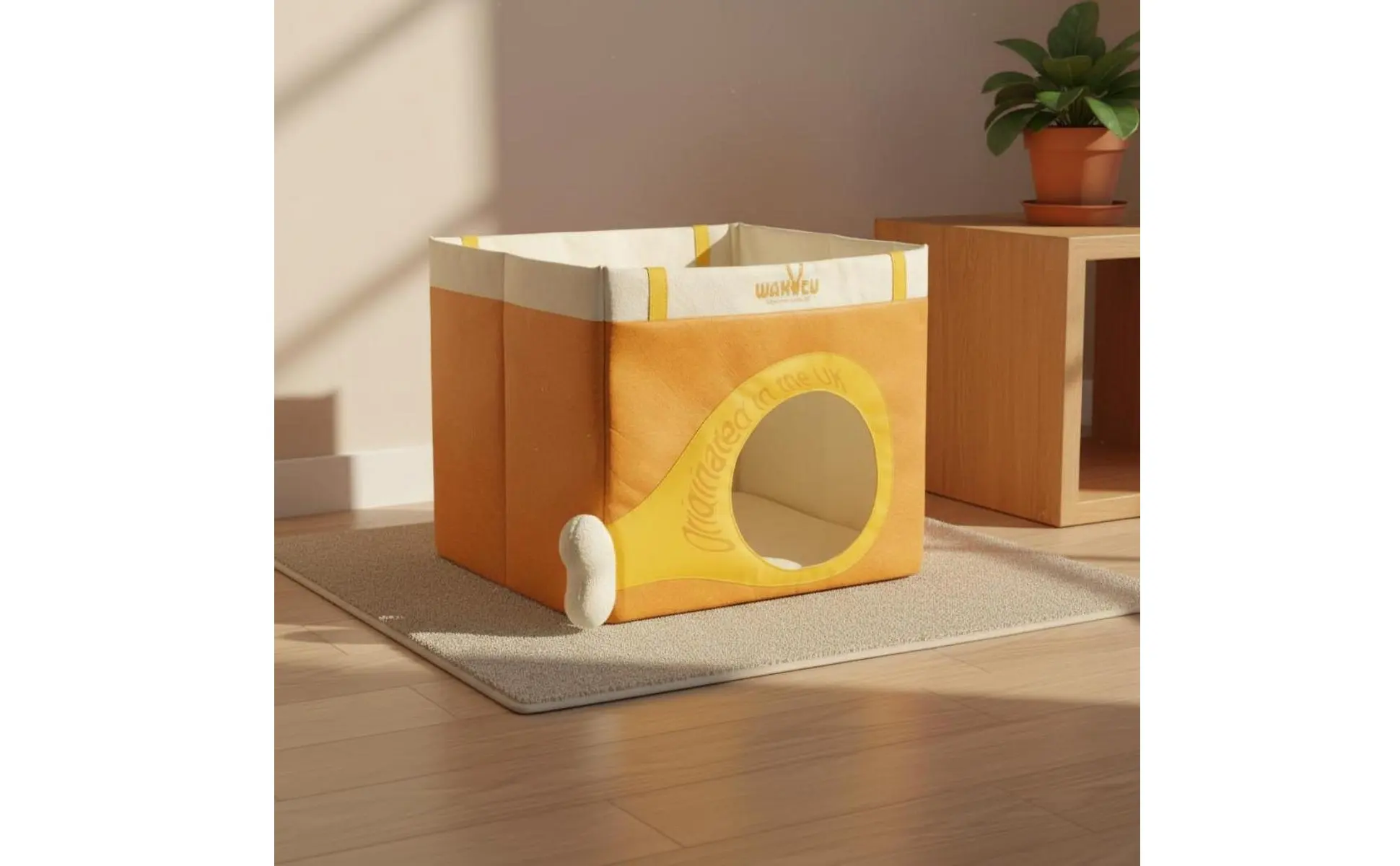 Paper Feline House Large Space Feline Scratch House Pet Furniture Lightweight Tear-Resistant for Indoor Paper Feline House Large Space Feline Scratch House Pet Furniture Lightweight Tear-Resistant for Indoor